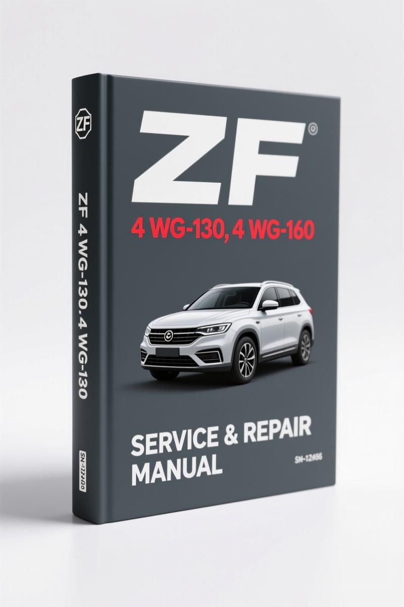 ZF 4 WG 130, 4 WG 210, 4 WG 260 2000 Training Manual cover page
