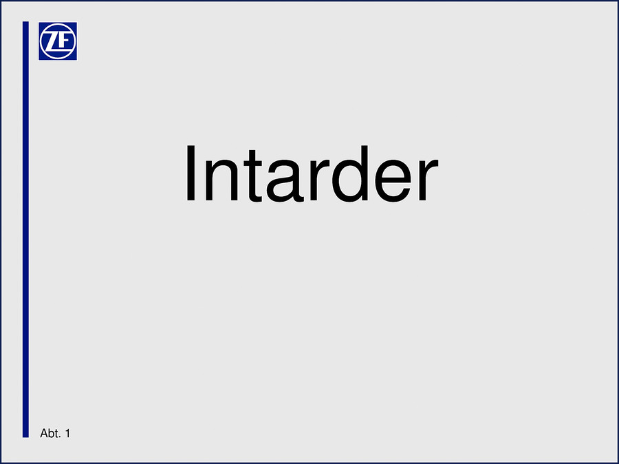 ZF EST 42 Intarder Training Manual – factory page showing type plate layout and BOSCH control unit