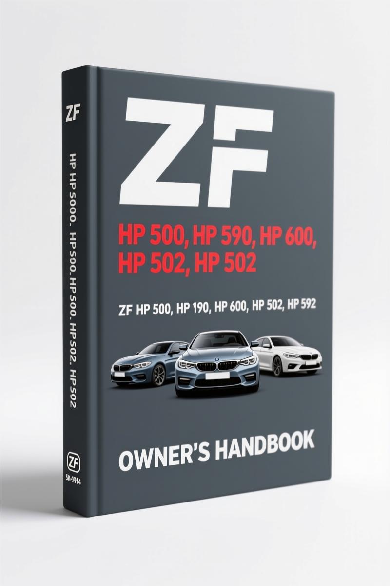 ZF HP 500 HP 590 HP 600 Repair Manual factory spec transmission manual