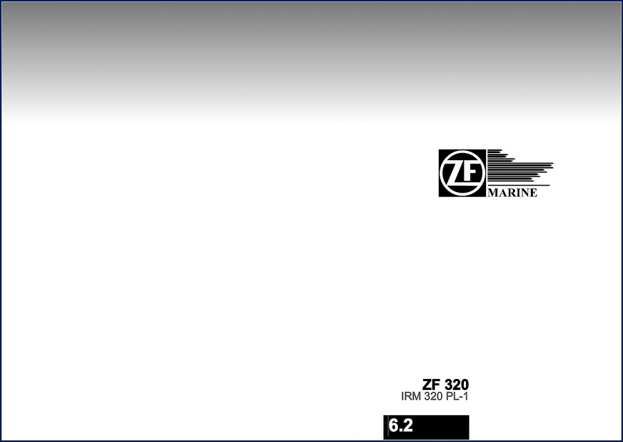 ZF 320 and IRM 320 PL-1 2000 Parts Catalog cover page showing transmission assembly with part number callouts